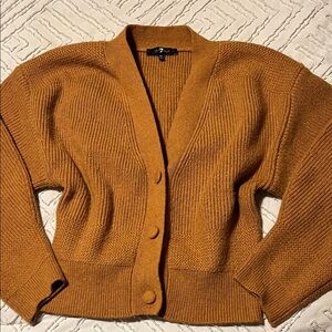 Women's Cardigan Sweater - Rust